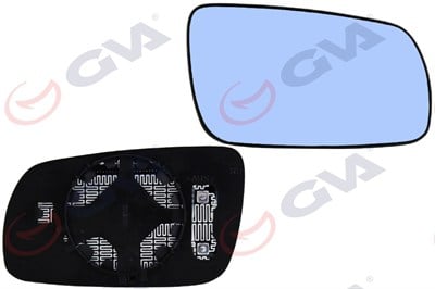 AYNA CAMI SAĞ A3 96-00 -A4 95-01 -A6 98-03 ISITMALI KONVEKS MAVİ CAM VM-039GHR