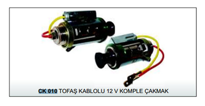 ÇAKMAK KOMPLE 12V CK010 TOFAŞ KABLOLU 