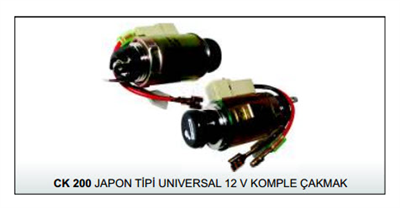 ÇAKMAK KOMPLE 12V CK200 UNIVERSAL JAPON TİPİ 