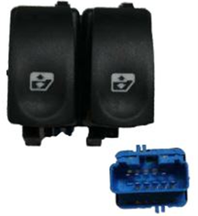CAM AÇMA KAPAMA ANAHTARIAN0455SOL MAVİ SOKETLİ RENAULT CLIO III