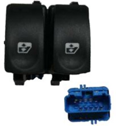 CAM AÇMA KAPAMA ANAHTARIAN0455SOL MAVİ SOKETLİ RENAULT CLIO III