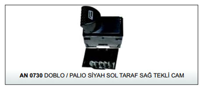 CAM AÇMA KAPAMA ANAHTARIAN0730SİYAH SOL TARAF SAĞ TEKI FİAT DOBLO PALIO ALBEA