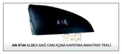 CAM AÇMA KAPAMA ANAHTARIAN0744SAĞ TEK CAM FIAT ALBEA