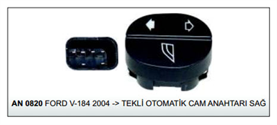 CAM AÇMA KAPAMA ANAHTARIAN0820SAĞ FORD V184 04>