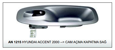 CAM AÇMA KAPAMA ANAHTARIAN1215SAĞ HYUNDAI ACCENT 00>