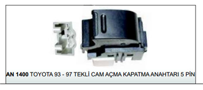 CAM AÇMA KAPAMA ANAHTARIAN14005 PİN TEK CAM TOYOTA 93-97