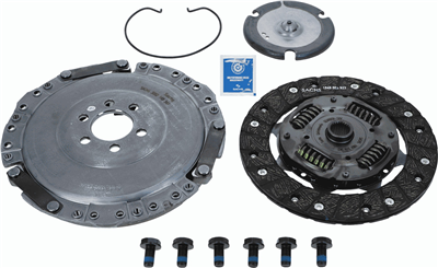 DEBRİYAJ SETİ BASKI+DİSK VW CADDY II 1.9 95-04, GOLF III 1.6/1.9 91-97, POLO 1.7/1.9 95-99 