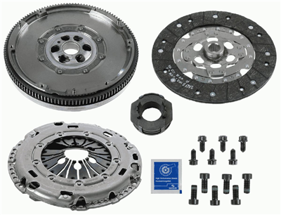 DEBRİYAJ SETİ BASKI+DİSK+BİLYA+VOLAN VW CADDY III TRANSPORTER T5 GOLF VIJETTA III 1.6 TDİ 1.9 TDİ 2004-2013 AXB-BJB-CAYC