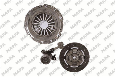 DEBRİYAJ SETİ BASKI+DİSK+RULMAN RENAULT MEGANE II 1.4 16V 02-08, 1.4 03=>, 1.6 05=> 