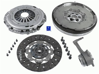 DEBRİYAJ SETİ BASKI+DİSK+RULMAN+ÇİFT KÜTLELİ VOLAN VW PASSAT (B7) 2.0 TDI CFFA-CFFB 10-14, PASSAT (B6) 2.0 TDI CBAA-CBAB-BWV-BKP-BMP-BMA 05-10, CADDY III 1.9 TDI BLS 08-10, SKODA SUPERB II 2.0 TDI BMP 08-10 