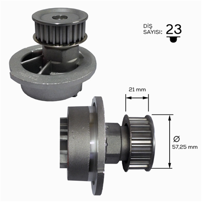 DEVİRDAİM ASTRA F-VECTRA B-CORSA B-TIGRA (94-00) ZAFIRA A 1.6 16V (X16XEL) ( EKK KEÇE ) 