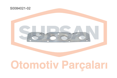 EGZOZ MANİFOLD CONTASI PASLANMAZ ÇELİK RENAULT MEGANE, CLIO SYMBOL 1.4-1.6 8V, R19 1.4 I, DACIA SOLENZA ENG. K7M-K7J 