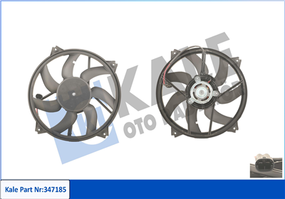 FAN MOTORU CITROEN C4, C4 PICASSO, C4 II, BERLINGO III, DS4, DS5, PEUGEOT 307 YM, 308, 3008, 5008, PARTNER TEPE, RCZ 1.6 HDI 