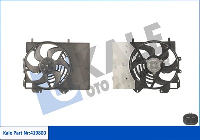 FAN MOTORU DAVLUMBAZLI C2,C3,C3 II, C3 III, C3 PICASSO, C4 CACTUS, C ELYSEE 