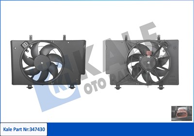 FAN MOTORU DAVLUMBAZLI FORD FIESTA VI 1.6-1.5 TDCI, 1,4 HDI 70PS E5 08=> B MAX 1.5 TDCI 12=> 