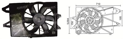 FAN MOTORU RFM 1860 FORD MONDEO 2,0 FAN MOTORU TEKLI 