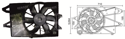 FAN MOTORU RFM 1860 FORD MONDEO 2,0 FAN MOTORU TEKLI 