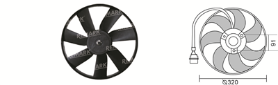 FAN MOTORU RFM 1904 VW.GOLF III 1,4-1,6-1,8 1992-1997 BENZINL 