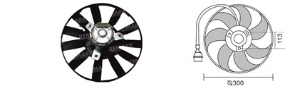 FAN MOTORU RFM 1906 VW.GOLF III 1,6-1,9 1992-1997 DIZEL FAN M 