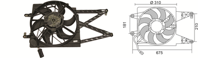 FAN MOTORU RFM 2700 12V.TATA FAN MOTORU 
