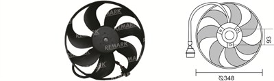 FAN MOTORU RFM1911 VW.BORA/GOLF IV/POLO 1,4-1,6 BENZINLI 