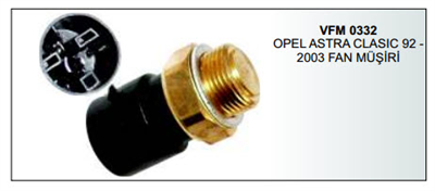 FAN MÜŞÜRÜ VFM0332 OPEL ASTRA CLASIC 92-2003 FANMÜŞÜRÜ 