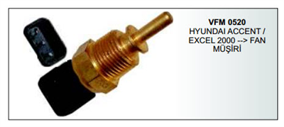 FAN MÜŞÜRÜ VFM0520 HYUNDAI ACCENTEXCEL 2000-> FANMÜŞÜRÜ 
