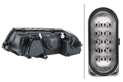 FAR+SİNYAL SAĞ ELEKTRİKLİ MOTORLU AMPULLÜ H7+H7 VOL 