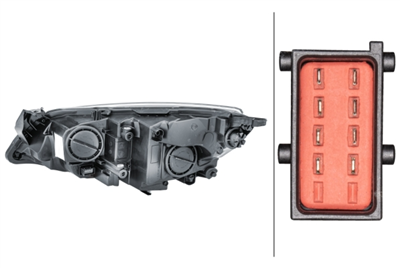 FAR+SİNYAL SAĞ ELEKTRİKLİ SİYAH H7+H7 OPEL ASTRA J
