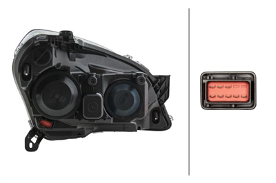 FAR+SİNYAL SOL ELEKTRİKLİ SİYAH H7+H1 OPEL ASTRA H
