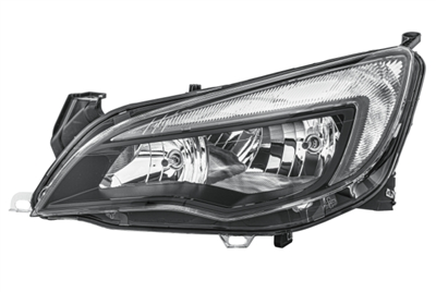 FAR+SİNYAL SOL ELEKTRİKLİ SİYAH H7+H7 OPEL ASTRA J