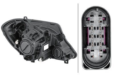 FAR+SİNYAL SOL ELEKTRİKLİ+MOTORLU H7+H7 MERCEDES-BE 