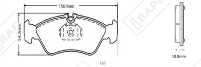 FREN BALATA ARKA [ MERCEDES BENZ SPRINTER 1996-2006, VW LT 1996-2006 ] 