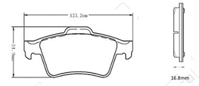 FREN BALATA ARKA [ RENAULT LAGUNA II 1.6 16V/1.8 16V/2.0 16V 2002=>, FORD CONNECT 1.8 16V/1.8TDCI 2002-2013 ] 