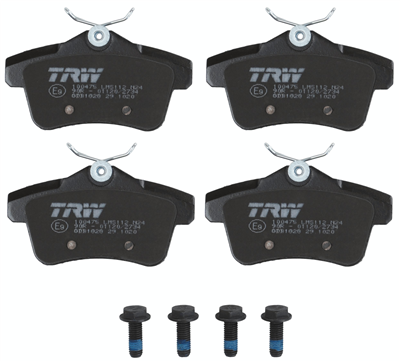 FREN BALATASI ARKA CITROEN DS4 1.2 THP 14-15, 1.6 VTİ 11-15, 1.6 THP 11-15, 1.6-2.0 HDİ 11-15, DS5 1.6 THP 11-15, 1.6-2.0 HDİ 11-15, PEUGEOT 3008 MPV 1.2 15-16, 1.6 VTİ 09-16, 1.6 THP 09-16, 1.6-2.0 HDİ 09-16, 5008 1.2 15-17, 1.6 16V 09-17, 1.6 THP 1