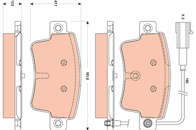 FREN BALATASI ARKA FIAT PUNTO EVO 1.4 16V 09-121.6 D MULTİJET 09-12 