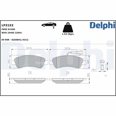 FREN BALATASI ARKA FİŞLİ PEUGEOT BOXER 2.2HDI/3.0HDI 06=>, FIAT DUCATO 2.2D/2.3D/3.0D 06-11 