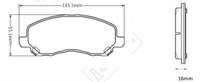 FREN BALATASI ARKA FORD C-MAX II 1.0 / 1.5 / 1.6 TI / 1.6 LPG 12 =>, C-MAX II 1.5 TDCI / 1.6 TDCI / 2.0 TDCI 10 =>, FOCUS III 1.6 TI / 1.6 LPG / 2.0 ST / 1.6 TDCI / 2.0 TDCI 10 =>, OPEL VECTRA C 2.2 16V 02-08 