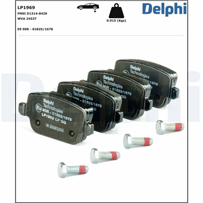 FREN BALATASI ARKA FORD FOCUS II 2.5 05-12, MONDEO IV 1.6 / 2.0 / 2.3 / 2.5 07-15, MONDEO IV TURNIER 1.6 / 2.0 09-15, VOLVO S80 II 2.0 / 2.5 08-12, V70 III 1.6 / 2.5 / 3.2 07-10, LAND ROVER FREELANDER 2.0 / 3.2 06-14 