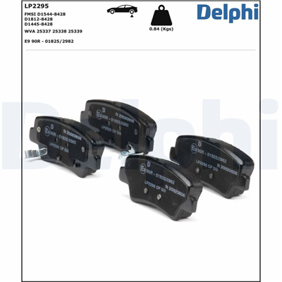FREN BALATASI ARKA HYUNDAI ACCENT IV 1.4 / 1.6 10-17, İ10 1.0 / 1.2 13 =>, İ20 1.0 / 1.2 / 1.4 14 =>, İ20 CUPE 1.0 / 1.2 / 1.4 15 =>, İ30 1.4 / 1.6 11-16, İ30 COUPE 1.4 / 1.6 15 =>, KIA CARENS IV 1.6 / 2.0 13 =>, CEED 1.4 / 1.6 / 2.0 12 => 
