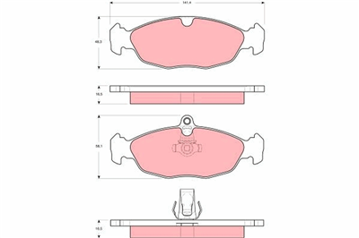 FREN BALATASI ARKA JAGUAR XK8 CONVERTIBLE 4.0 96-05, R 4,2 02-06 