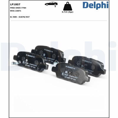 FREN BALATASI ARKA NISSAN CUBE 1.5 / 1.6 10 =>, TIIDA 1.5 / 1.6 / 1.8 07-12, SUZUKI GRAND VITARA II 1.6 / 2.0 / 2.4 05 => 