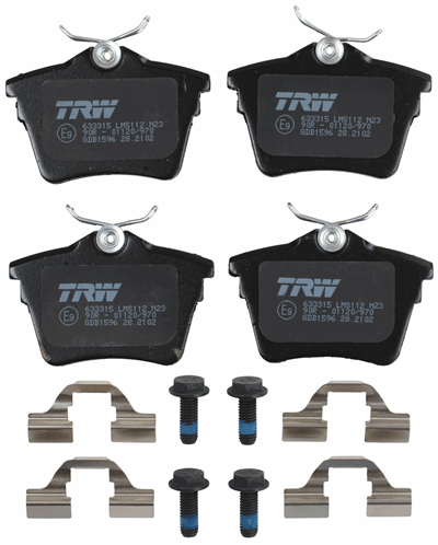 FREN BALATASI ARKA PEUGEOT 407 1.8-2.0 04-05, 1.8-2.0 16V 05-10, 1.6-2.0 HDİ 04-10, 2.2 04-06, 3.0 04-10, 2.2 16V 05-10, 2.0 HDİ 09-10, 2.7 HDİ 05-10 