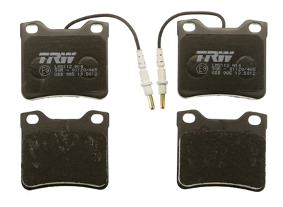 FREN BALATASI ARKA PEUGEOT 605 2.0 89-99, 2.0 16V 94-99, 2.0 T 91-99 