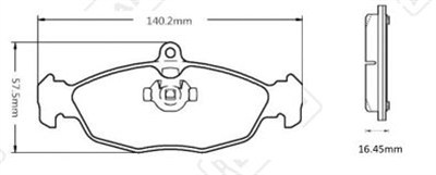 FREN BALATASI ARKA RENAULT MASTER III 2.3 DCİ FWD 11=>, OPEL MOVANO B 2.3 CDTİ 10=> 