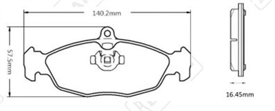 FREN BALATASI ARKA RENAULT MASTER III 2.3 DCİ FWD 11=>, OPEL MOVANO B 2.3 CDTİ 10=> 