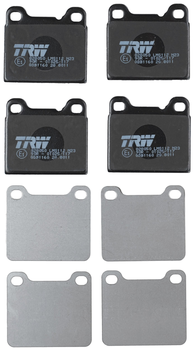 FREN BALATASI ARKA VOLVO 850 2.0 91-96, 2.0 T 93-96, 2.3 T5 93-96, 2.3 T5-R 95-96, 2.4 91-96, 2.5 TDİ 95-96, 850 SW 2.0 93-96, 2.0 T 93-97, 2.4 92-96, 2.5 TDİ 95-96 