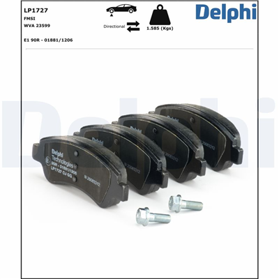 FREN BALATASI CITROEN BERLINGO 1.1/1.4/1.6/1.8 97-02, OPEL CROSSLAND X 1.2/1.5/1.6 17 =>, PEUGEOT 206 1.4/1.6/2.0 00-09, 206 SW 1.4/1.6/2.0 02 =>, 206 CC 1.6/2.0 00-07, 208 I 1.2/1.4/1.6 12 => 