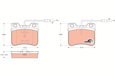 FREN BALATASI ÖN CITROEN AX 10 86-98, 11 86-97, 14 88-97, 14 D 88-97, 15D 94-97 