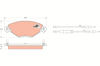 FREN BALATASI ÖN CITROEN C5 I 2.0 HDİ 01-04, 1.8-2.0 16V 01-04 